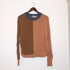 Madewell Westlake Colorblock Pullover‎ Sweater in Coziest Yarn Size Small